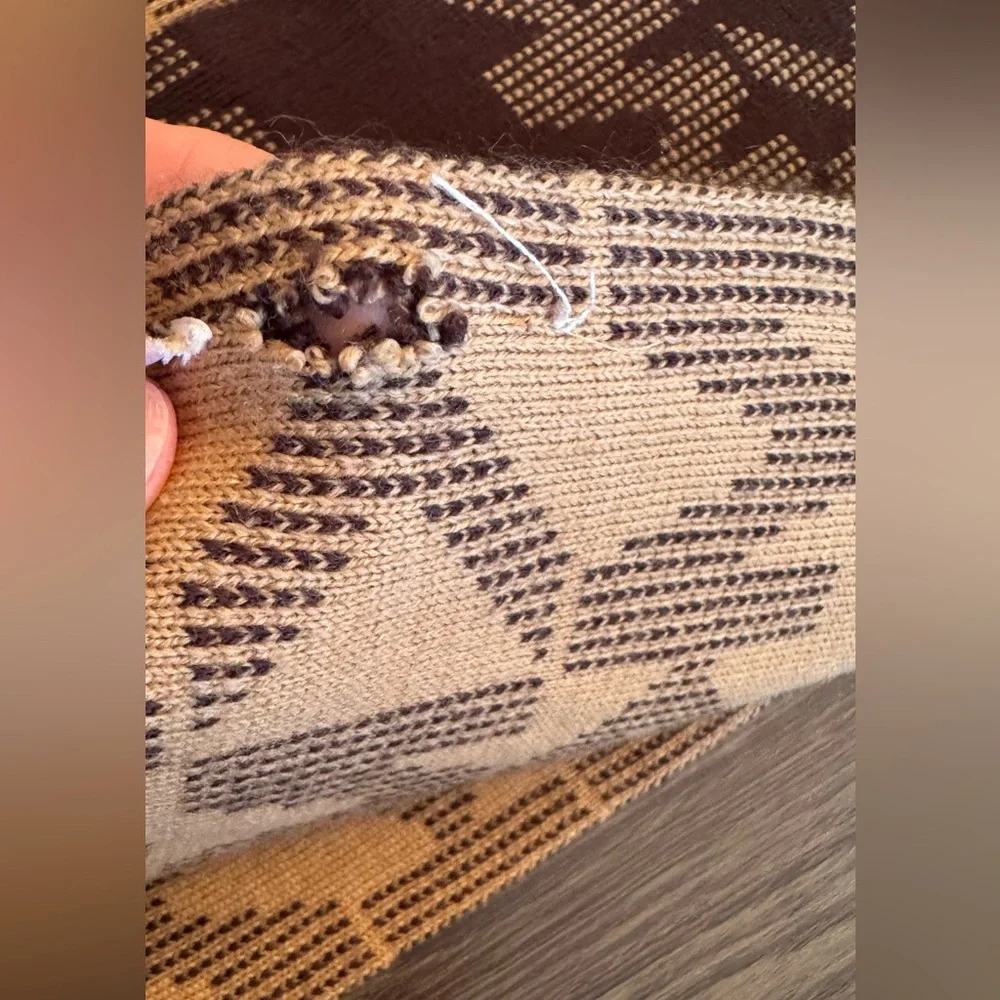 Michael Kors Brown Logo Scarf and Hat set
